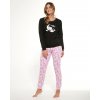 Pyžamo holčičí Cornette 155 Ovečkou černé