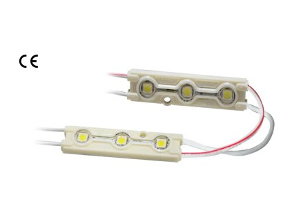 LED modul 3x5050 teplá bílá 120°,IP67,12V/0,72W