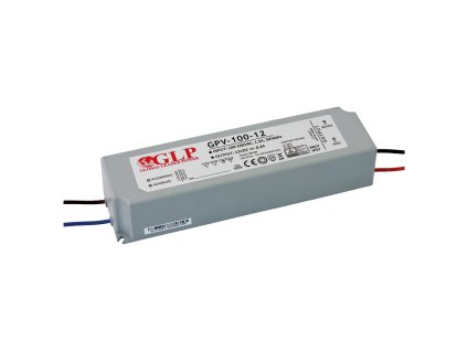 Napájecí zdroj GPV-100-12, 12V/8,3A, IP67, GLP