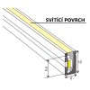 NeonFlex QN0612B 6x12mm,pro LED pásek šíř.max.8mm