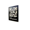 QR tabuľka z ušľachtilého hliníka bez služieb