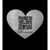 QR tabuľka v tvare srdca