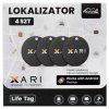 XARI Lokalizátor LF AND čierny 4ks