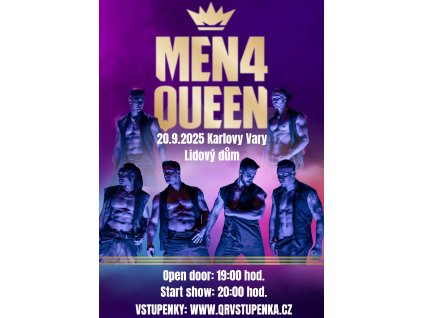Men4Queen Karlovy Vary Lidový dům 20.9.2025 QR