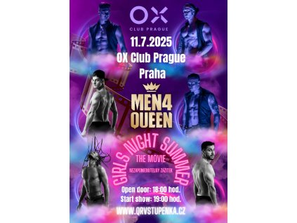 Men4QUeen 11.7.2025 Praha Ox club Prague