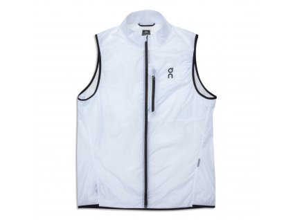 Pánská vesta On Running Weather Vest - White/Black