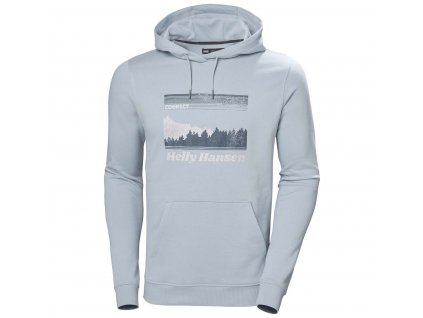 Pánská mikina Helly Hansen F2F Organic Cotton Hoodie 62934-555 modrá světlá