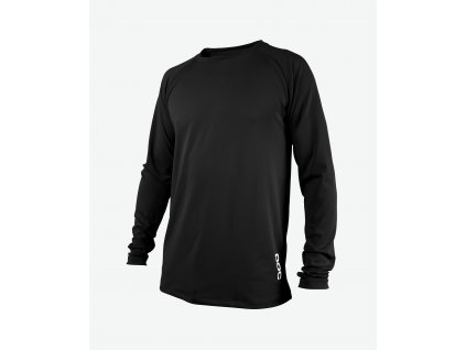 Cyklo dres POC Essential DH LS Jersey Carbon Black (Velikost XXL)