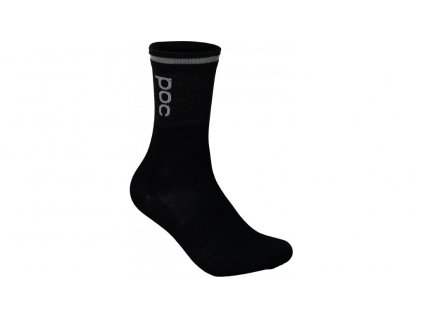 Ponožky POC Thermal Sock Mid Sylvanite Grey / Uranium Black (Velikost S)