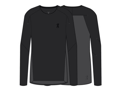 Dámské triko On Running Performance Long-T - Black/Eclipse