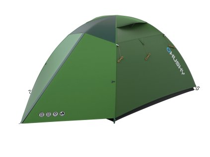 Husky Lehký turistický stan pro 4 osoby Bright 4 zelená