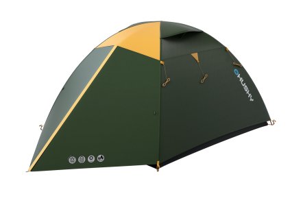 Husky Kempingový stan pro 4 osoby Boyard 4 Classic zelená