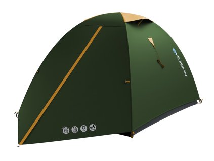 Husky Kempingový stan pro 2 osoby Bizam 2 Classic zelená