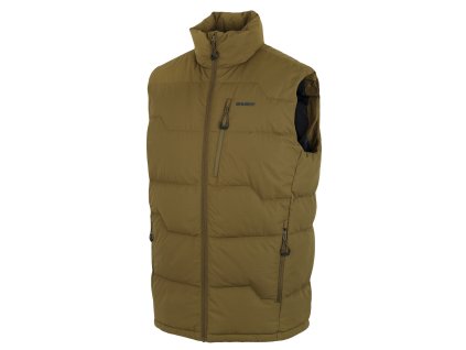 Husky Pánská péřová vesta na zip Deep M dk. khaki (Velikost XL)