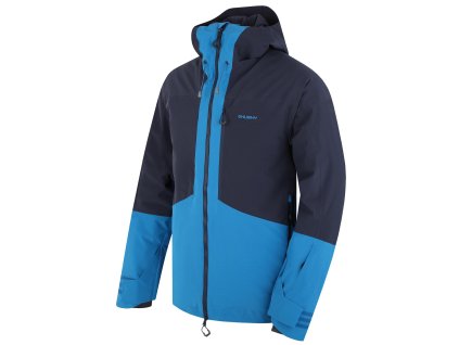 Husky Pánská lyžařská bunda Gomez M black blue/blue (Velikost XXL)