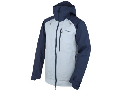 Husky Pánská hardshell bunda Nanook M dk. blue/lt. grey (Velikost M)