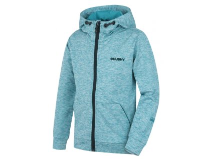 Husky Dětská mikina s kapucí Alony K fd. turquoise (Velikost 134-140)