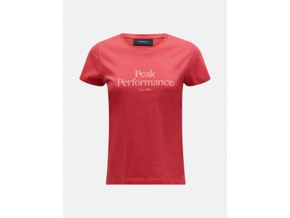 Dámské Tričko Peak Performance W Original Tee - Softer Red