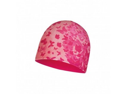 142 buff micro polar hat child butterfly pink