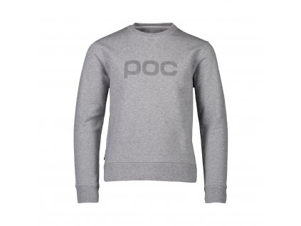 Dětská mikina POC Crew Jr Grey Melange (Velikost 160)