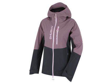 Husky Dámská hardshell bunda Nicco L purple/grey (Velikost M)