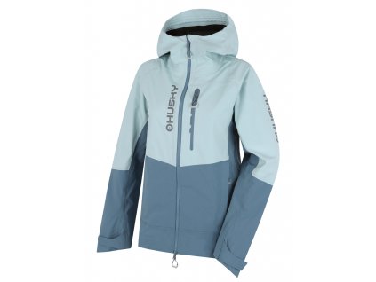 Husky Dámská hardshell bunda Nicco L mint/turquoise (Velikost L)