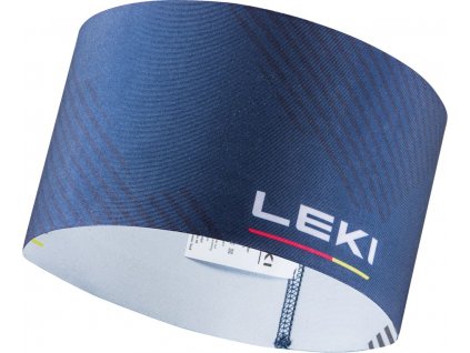 Čelenka Leki XC Headband, dark denim-white-gray