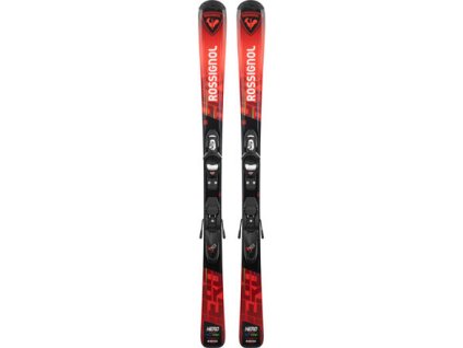 Lyže Rossignol HERO JR 100-140 KID-X + KID 4 GW B76 BLACK / RANJY02+FCKKK01