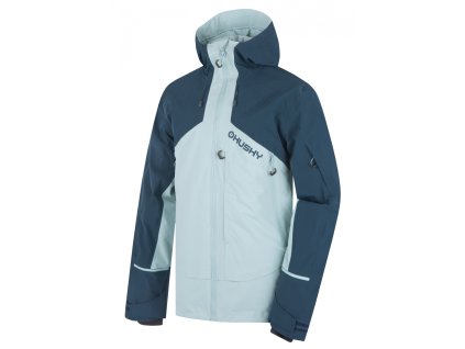 Husky Pánská lyžařská bunda Geilo M mint/blue (Velikost XL)