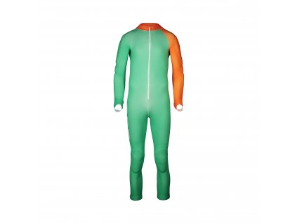 Závodní kombinéza POC Skin GS Emerald Green/Zink Orange (Velikost L)