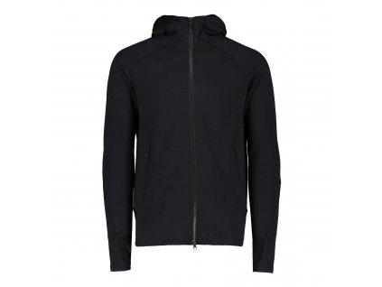 Pánská mikina POC MERINO ZIP HOOD URANIUM BLACK (Velikost L)
