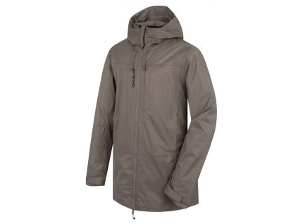 Husky Pánský hardshell kabát Nestia M brown (Velikost S)