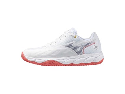 WAVE ENFORCE COURT CC(W) / White/Blue Granite/Calypso Cor / 41.0/7.5