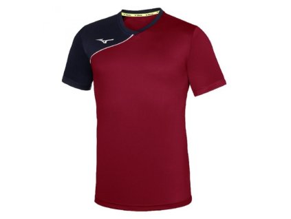 Trad Shukyu shirt / Burgundy/Navy/M