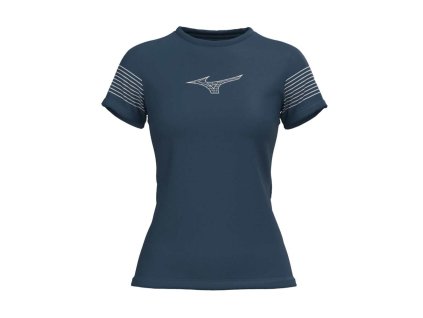 Athletics Mizuno Tee / Blue Wing Teal / XS