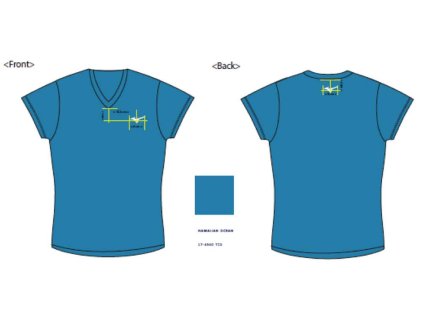 DryliteTeeWomen's/Ocean/White/XS