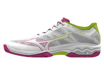 Boty Mizuno WAVE EXCEED LGTPADEL White FuchsiaFed AcidLim (Velikost 43)