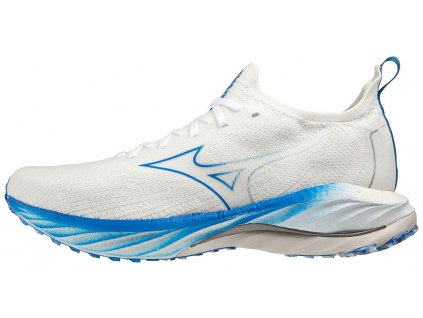 Boty Mizuno WAVE NEO WIND White 8401 C Peace Blue (Velikost 48.5)