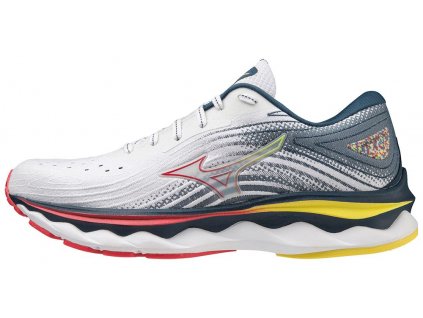 Boty Mizuno WAVE SKY 6 White Hibiscus Buttercup (Velikost 45)