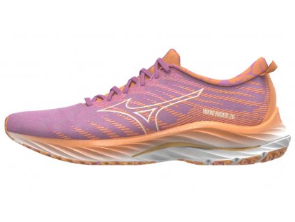 Boty Mizuno WAVE RIDER 26 Cyclamen Whte MockOrang (Velikost 44.5)