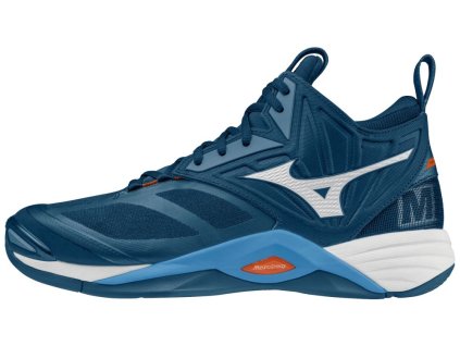 WAVE MOMENTUM 2 MID / Dark Denim / White  / Scarlet Ibis  / 51.0/15.0
