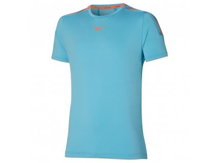 Triko Mizuno Shadow Tee Maui Blue (Velikost XXL)