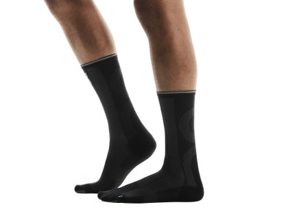 Ponožky ON Running Elite Run Sock High Black (Velikost L)