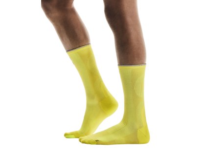 Ponožky ON Running Elite Run Sock High Lime (Velikost L)