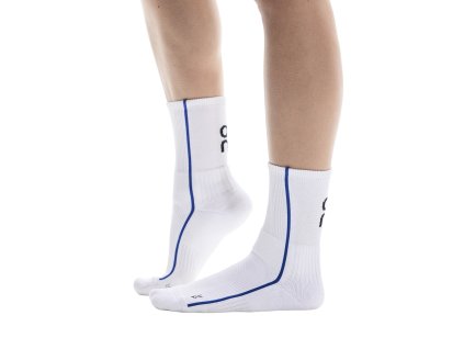 Ponožky ON Running Court Sock High White/Indigo (Velikost M)