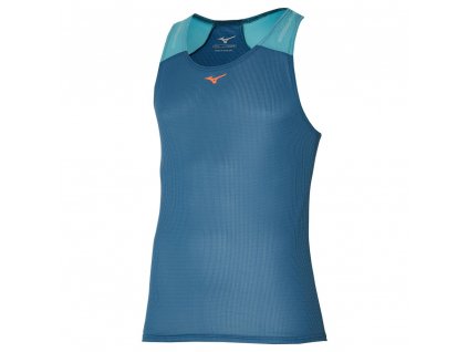 Tílko Mizuno DryAeroFlow Tank Blue Ashes (Velikost XXL)