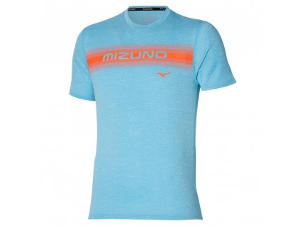 Triko Mizuno Core Mizuno Tee Maui Blue (Velikost XXL)