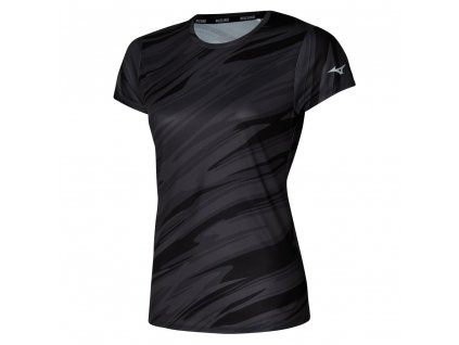 Triko Mizuno Core Graphic tee Black (Velikost XS)