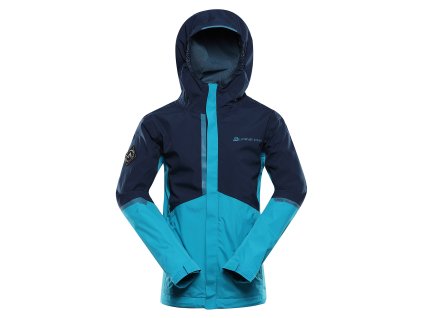 Dětská Bunda S Ptx Membránou ALPINE PRO NOREMO 2 Caribbean Sea (Barva Caribbean Sea, Velikost 104-110)