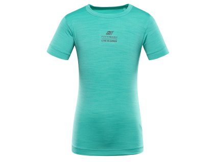 Dětské Rychleschnoucí Triko ALPINE PRO BASIKO Pastel Perf Green (Barva Pastel Perf Green, Velikost 104-110)